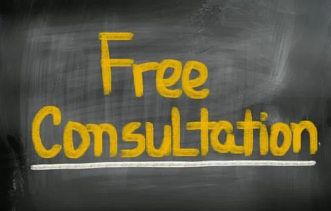 Free consultation concept Illustrazione stock