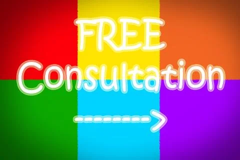 Free consultation concept Stock Illustration