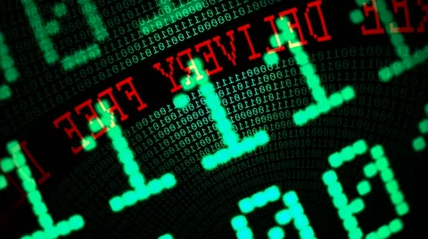 Free delivery binary data globe Stock Footage 63638965