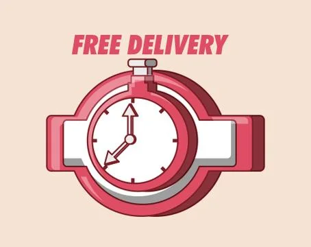 Free Delivery design Ilustração Stock