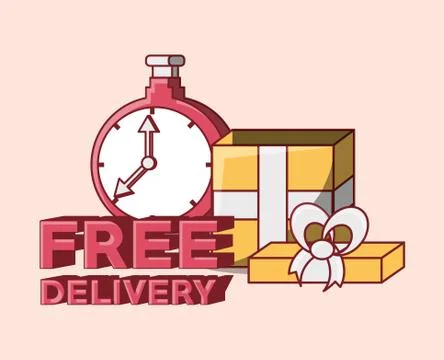 Free Delivery design Ilustração Stock