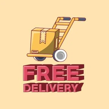 Free delivery design Ilustração Stock