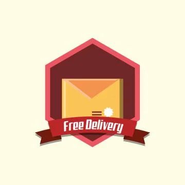 Free delivery design Ilustração Stock