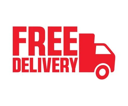 Free Delivery E-commerce Marketing Discount Offer Design Vector Illustration Stock Illustration