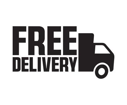 Free Delivery E-commerce Marketing Discount Offer Design Vector Illustration Stock Illustration