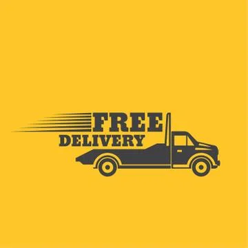 Free delivery icon Stockillustratie
