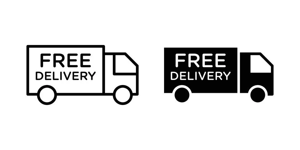 Free delivery icon vector design. EPS10 Stock Illustration
