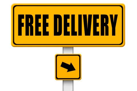 Free Delivery Ilustração Stock