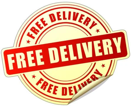 Free delivery label Stock Illustration