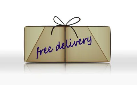 Free delivery parcel Ilustração Stock