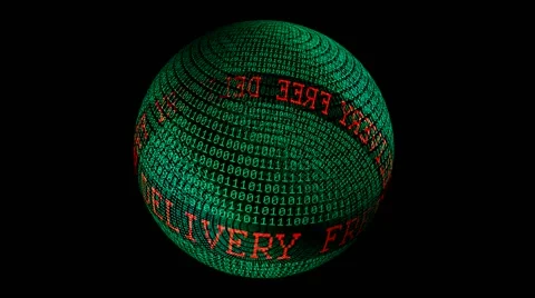 Free delivery spinning globe Stock Footage 62547839
