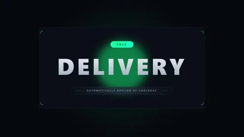 Free delivery ui notification overlay for e-commerce websites and online sh.. Stockbeeldmateriaal 344851839