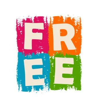 Free drawn label Stock Illustration