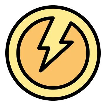 Free energy icon vector flat Stock Illustration