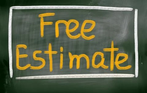 Free estimate concept Stock Illustration