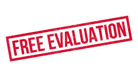 Free Evaluation rubber stamp Stock Illustration