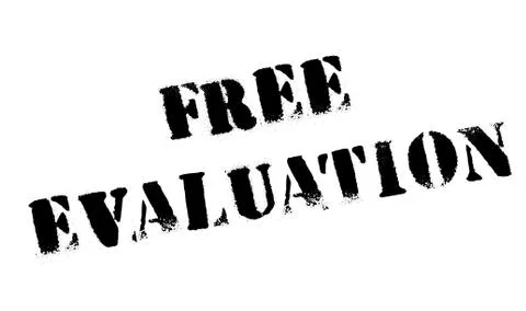 Free Evaluation rubber stamp イラスト素材