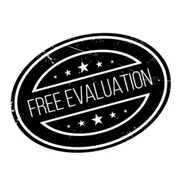 Free Evaluation rubber stamp Illustrazione stock