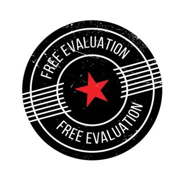 Free Evaluation rubber stamp Stock Illustration