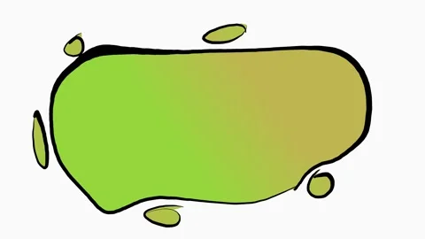 Free-form background template with green gradient and black strokes Stock Footage 276323061