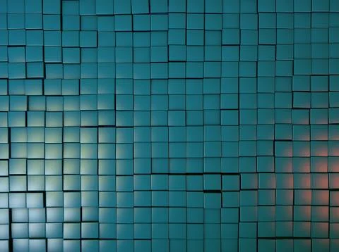 Free Form Cube Wall Stock Illustration