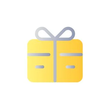Free gift card flat gradient color ui icon Illustrazione stock