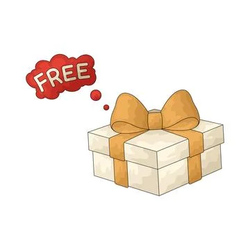 Free gift illustration Stock Illustration