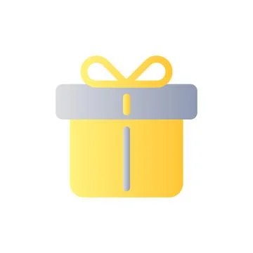 Free gift with purchase flat gradient color ui icon Illustrazione stock