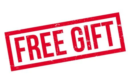 Free Gift rubber stamp Illustrazione stock