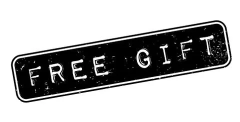 Free Gift rubber stamp 스톡 일러스트