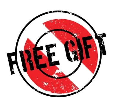Free Gift rubber stamp 스톡 일러스트