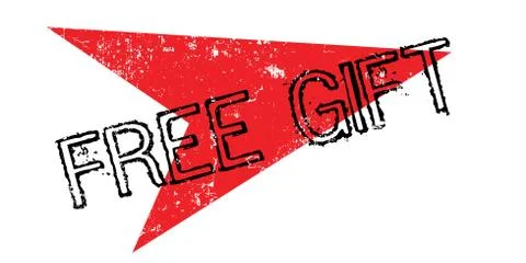Free Gift rubber stamp Stock Illustration