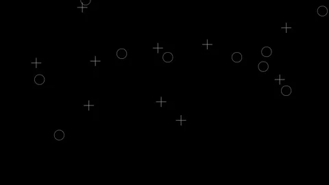 Free glitch overlay effect Elements Scatter Square and X Stock Footage 256299901