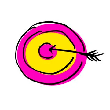 Free hand vector drawing of a darts game. 스톡 일러스트