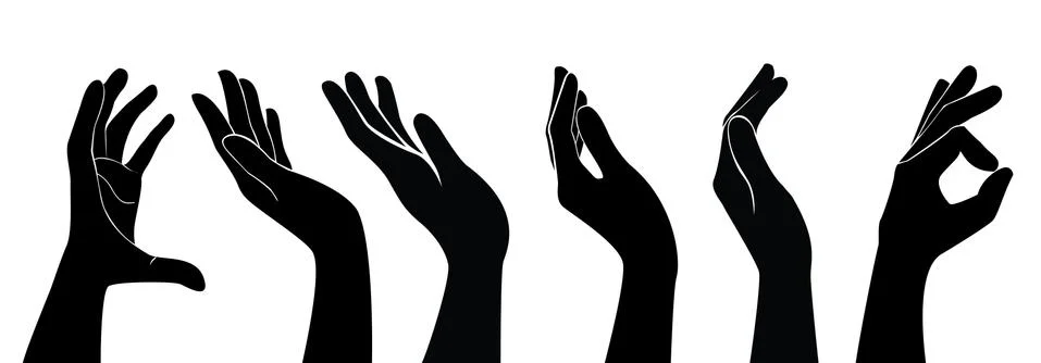 Free hands holding vector Stock Illustration