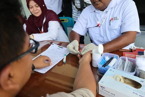 Free heath check program by Indonesia government, Banda Aceh - 22 Jun 2026 库存照片