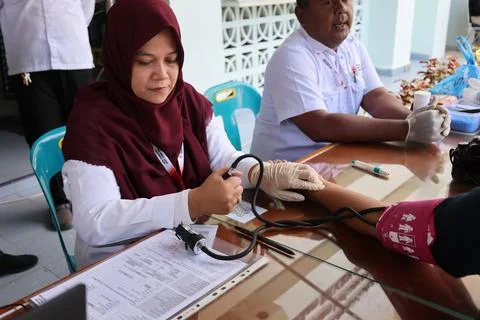 Free heath check program by Indonesia government, Banda Aceh - 22 Jun 2026 库存照片