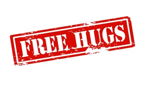 Free hugs Illustrazione stock