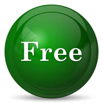 Free icon. Internet button on white background.. Stock Illustration