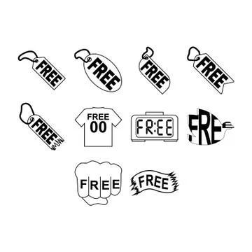 Free icon set Stock-Illustration