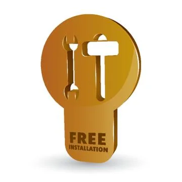Free Installation Service Stock-Illustration