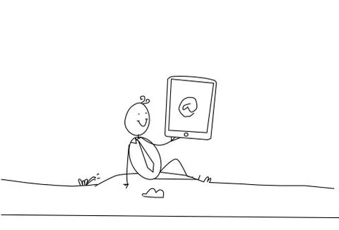 Free internet acces Illustrazione stock