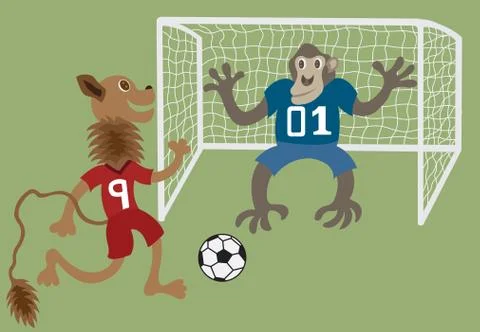 Free kick 1 Stock Illustration