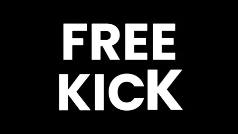 FREE KICK - TEXT DISPLAY ANIMATION Stock Footage 277591375