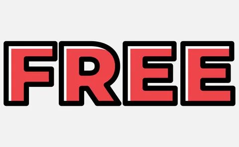 Free label vector illustration. Isolated on white background. EPS10 Stock Illustration