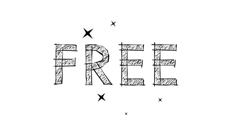 Free Letters Scribble Animation. Video stock 172238650