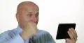 Free Market Sales Manager Tablet Good News Positive Results Success Business Man 4k or 4k+ Resolution