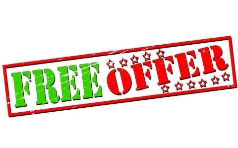Free offer Stock Illustration