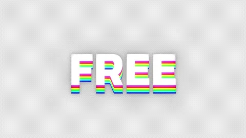 Free Offer Retro Rainbow Extrusion 3D Text Animation Vídeo Stock 343662209