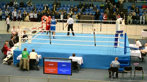 Free open Junior World Boxing Championships 2013 in Kiev, Ukraine. Stock-Footage 37655891